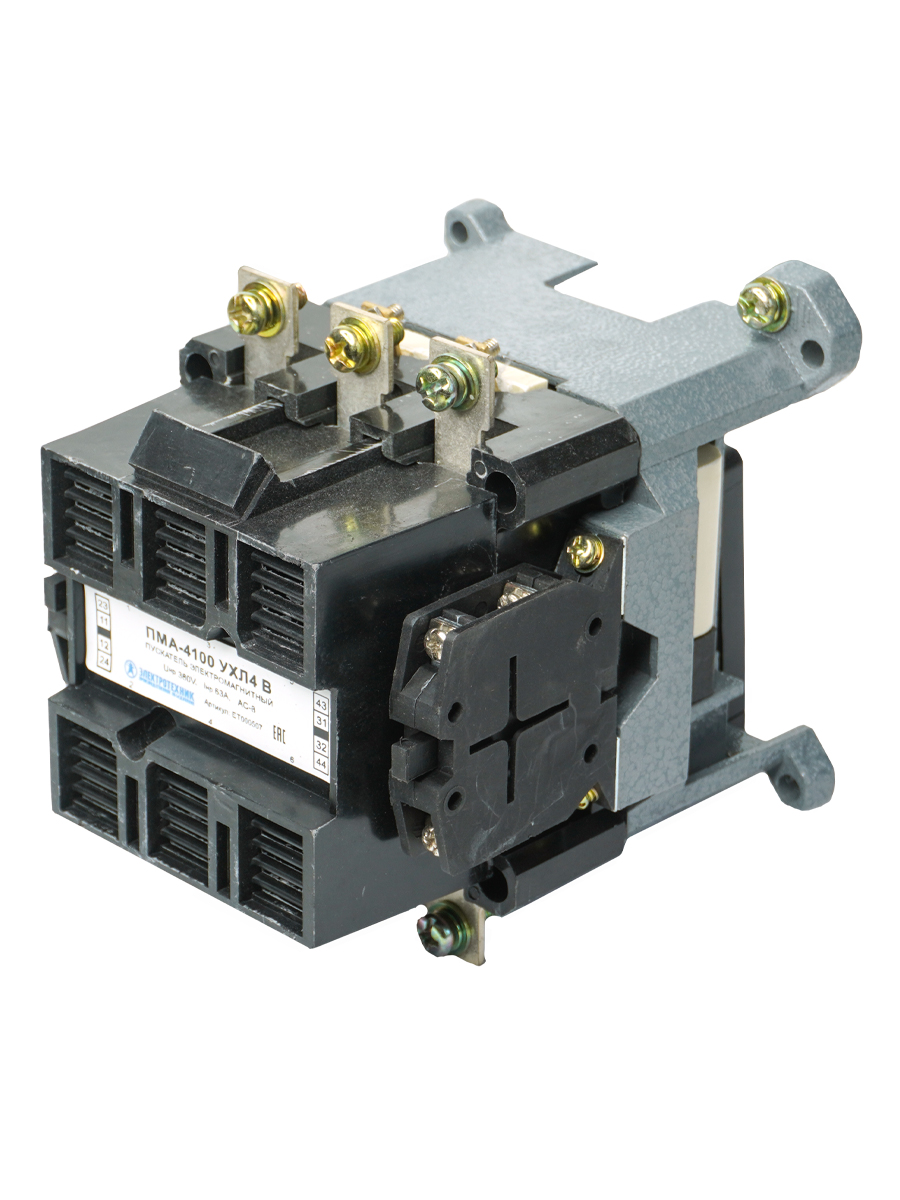 ПМА-4100 УХЛ4 В, 220В, 2з+2р, 63А, нереверсивный, без реле, IP00  (ЭТ)