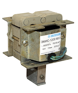 ЭМИС-1200 МУ3, 380В, толкающее исполнение, ПВ 100%, IP20, с гибкими выводами  (ЭТ)