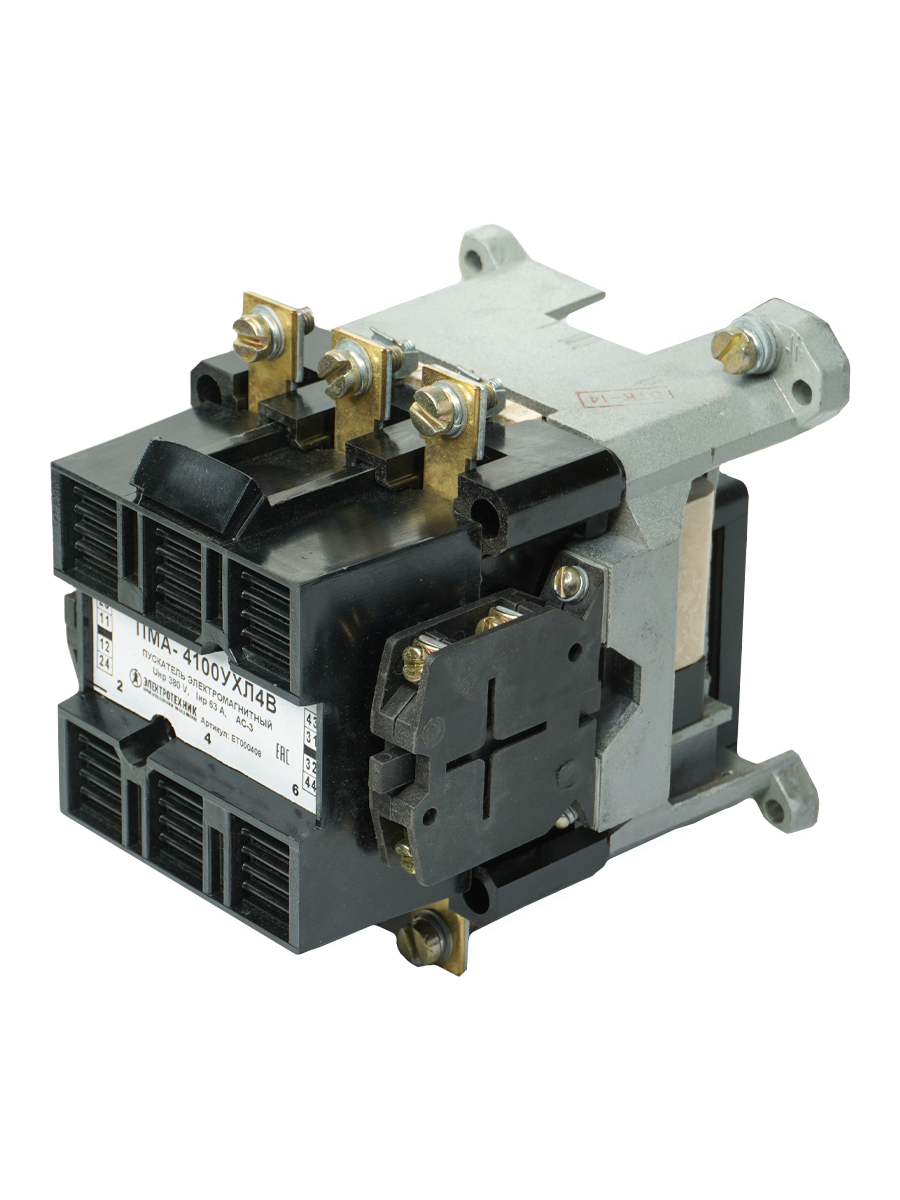 ПМА-4100 УХЛ4 В, 110В, 2з+2р, 63А, нереверсивный, без реле, IP00  (ЭТ)