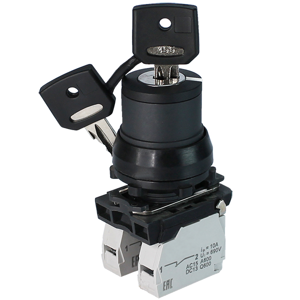 ПЕ-171 исп.2м,1з+1р,10А,660В,замок на 2 положения 0 +90°(ключ в полож."вкл"не вынимается), IP40  (ЭТ