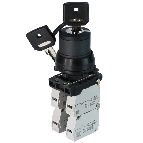 ПЕ-172 исп.3м,2з+2р,10А,660В,замок на 2 положения 0 +90°(ключ в полож."вкл"не вынимается), IP40  (ЭТ