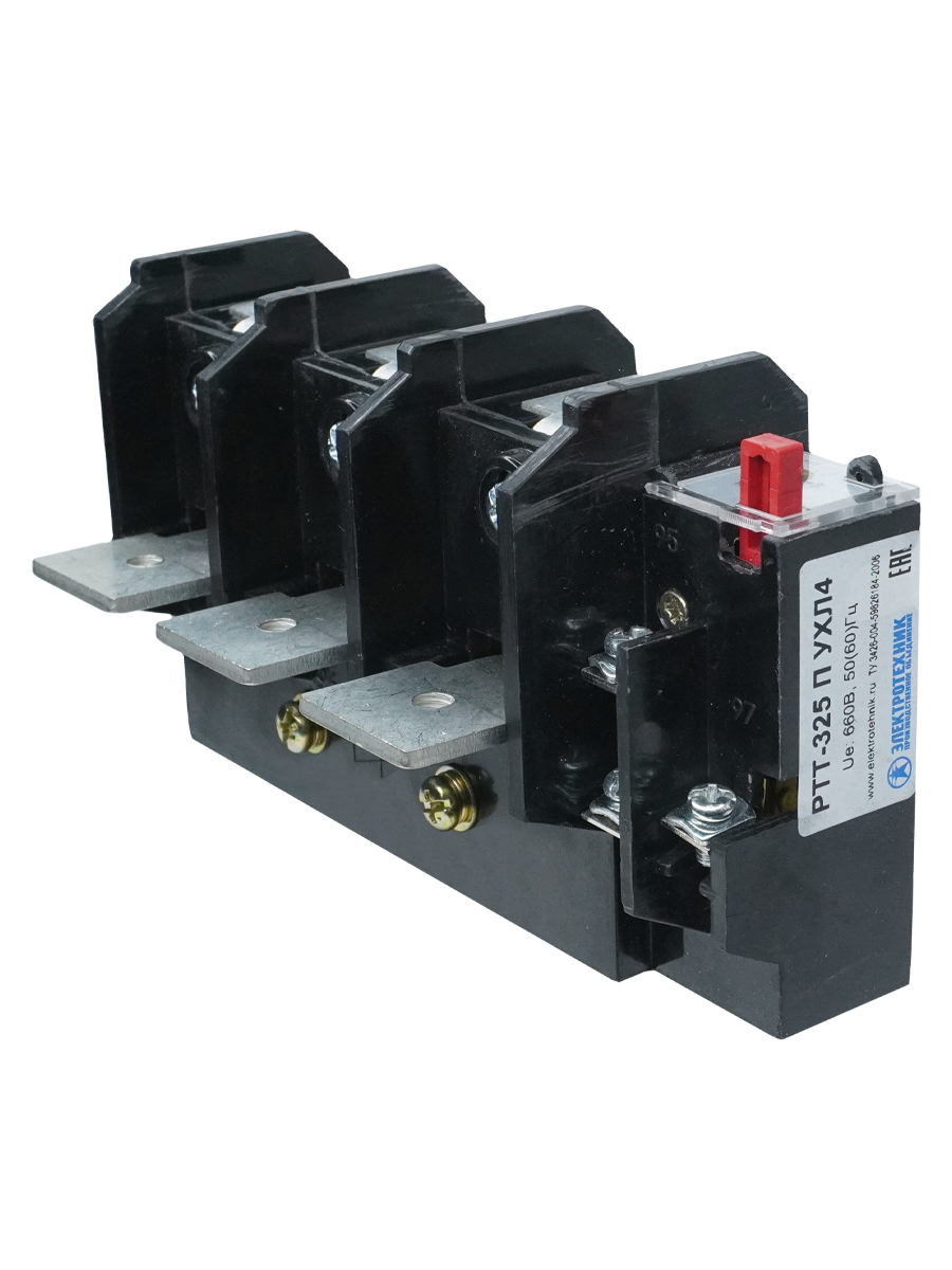 РТТ-325 П УХЛ4, 100А, 85,0 - 115,0А, 660В/50Гц, 1з+1р, ручной возврат, IP00  (ЭТ)