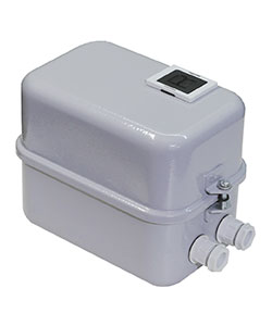 ПМ12-010210 У2 В, 220В, 1з, 10А, нереверс., с реле 7,0-10,0А, в корпусе IP54, с кнопкой R  (ЭТ)