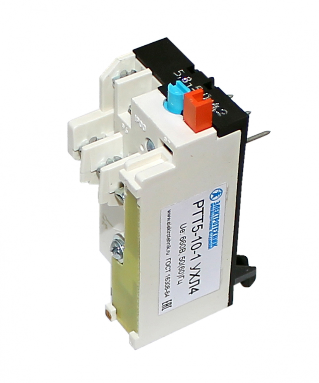  РТТ5-10-1 УХЛ4, 5,00А, 660В/50Гц, 1р, 4,20-5,80А, ручной возврат, IP00  (ЭТ)