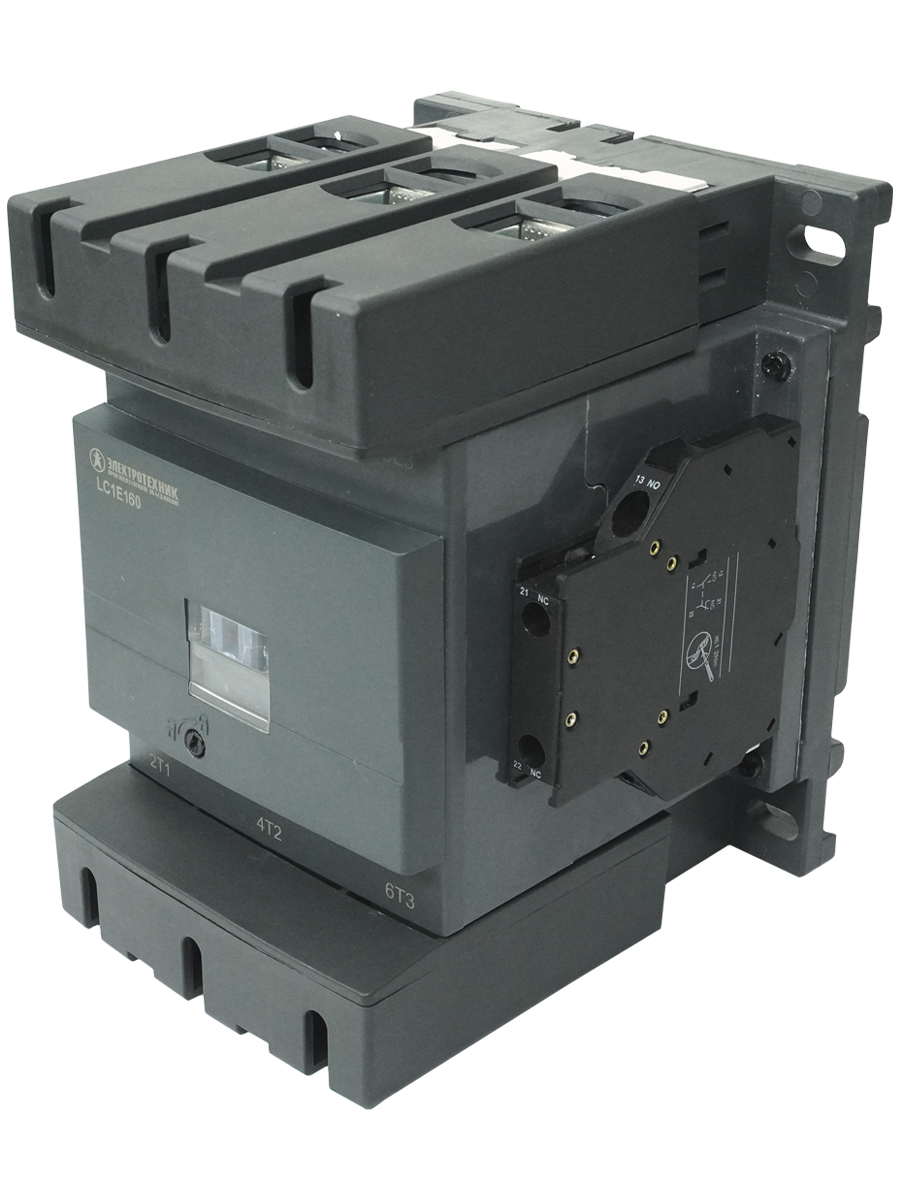 LC1E160Q5, 3Р, 160А, 1НО+1НЗ, 380В/50Гц, контактор электромагнитный  (ЭТ)