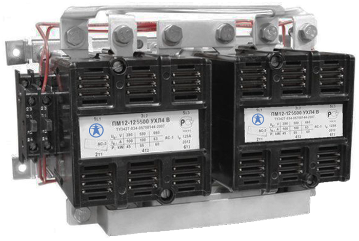 ПМ12-125500-ЭК УХЛ4 В, 220В, 8з+4р, 125А, реверсивный, без реле, IP00  (ЭТ)