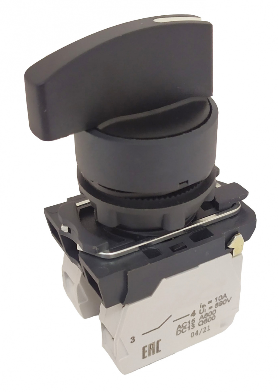 КПЕ 2540 -Д УХЛ2, чёрный, 4но+0нз, удл. ручка с фиксацией на 3 положения, IP54  (ЭТ) 