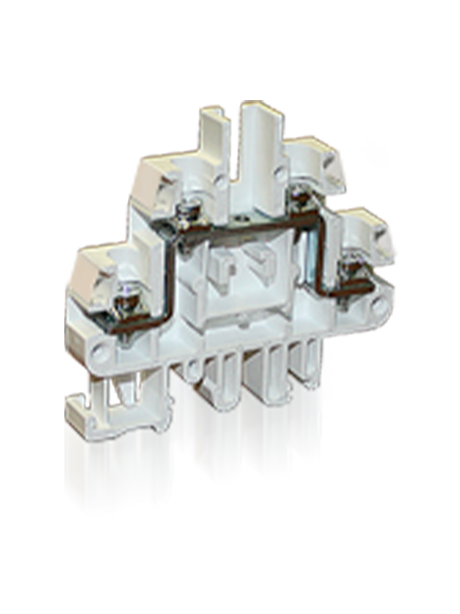 ЗН24-4М25-1-в/в У3 (универсальный), мостиковый двухэтажный, 25А, 0,35-4 мм2, на рейки Р3-1 и Р2-1