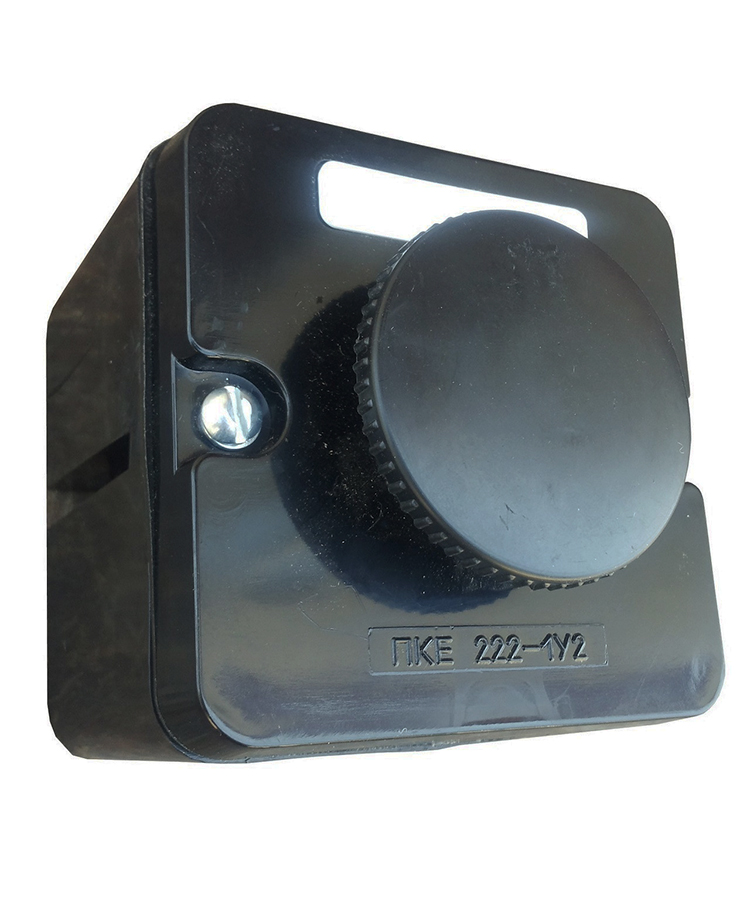 ПКЕ 222-1 У2, 10А, 660В, 1 элемент, чёрный гриб с фиксацией, накладной, IP54  (ЭТ)