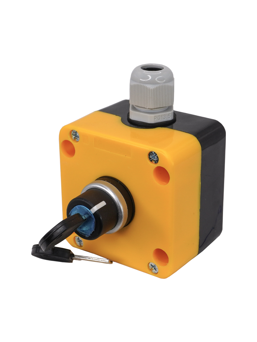 ПКУ22-1345-65У1, 1 переключатель на 2 положения с фиксацией (НО+НЗ), IP65  (ЭТ)