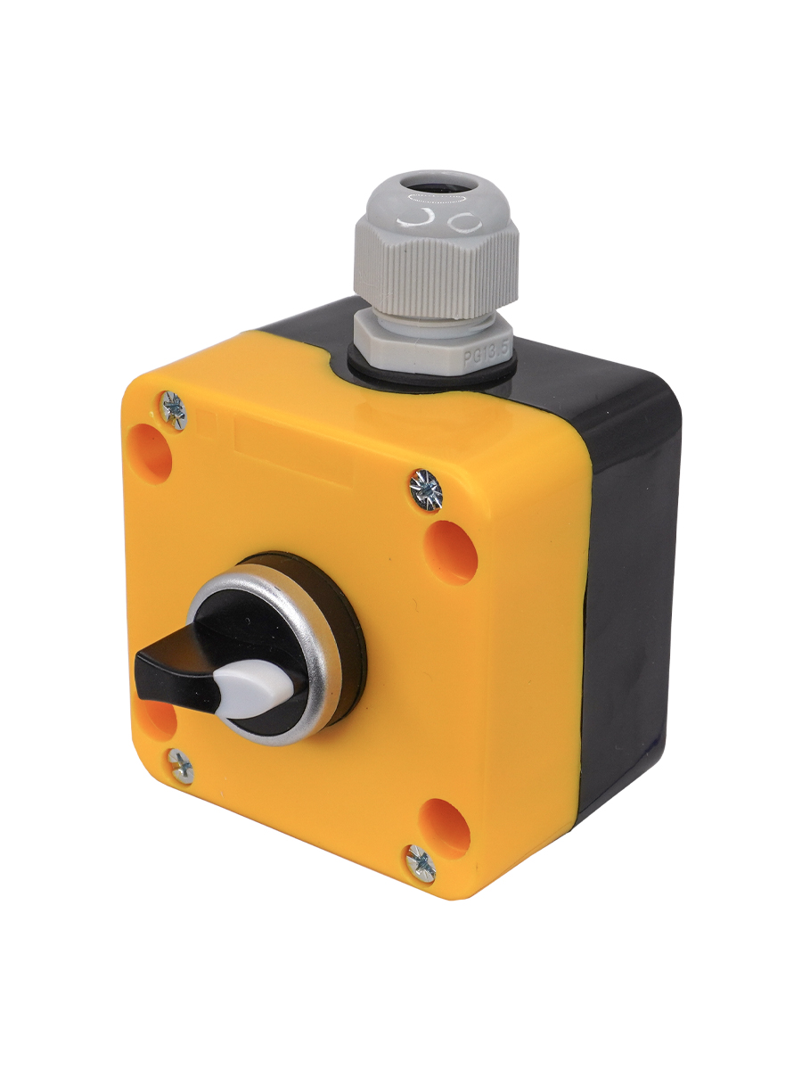 ПКУ22-1333-65У1, 1 переключатель на 3 положения с фиксацией (НО+НО), IP65  (ЭТ)