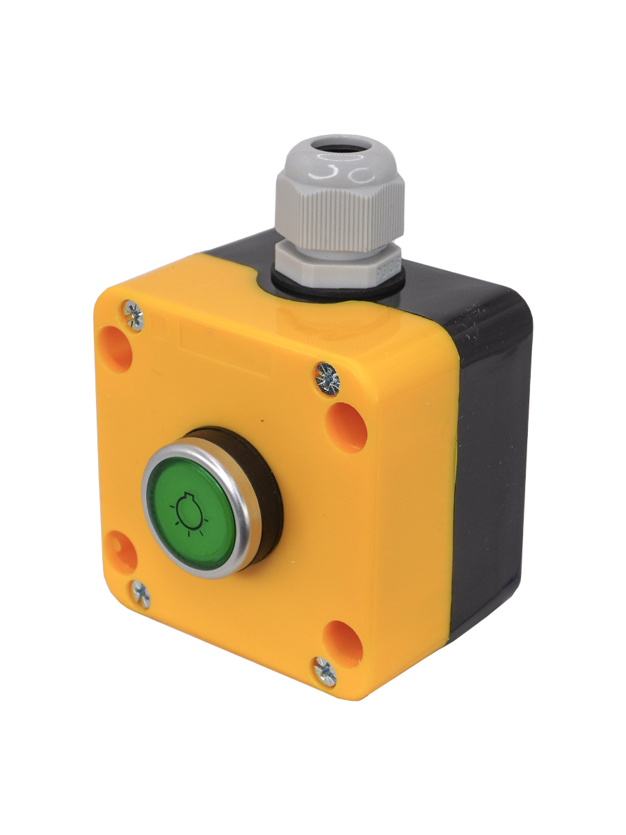 Посты кнопочные ПКУ22 IP65 (жёлтая крышка)