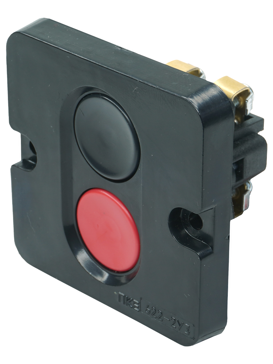 ПКЕ 622 У2, 10А, 660В, чёрный и красный цилиндр, в нишу, IP54  (ЭТ)