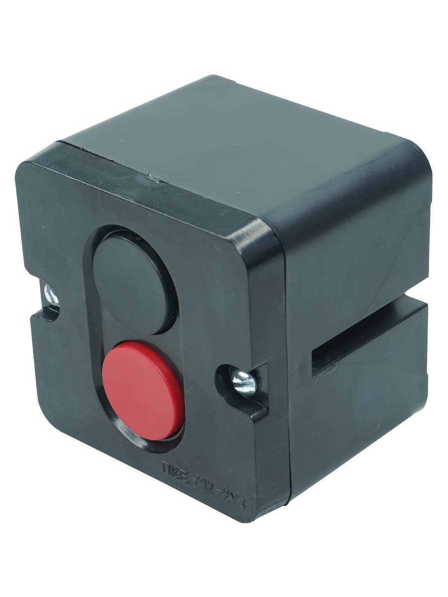ПКЕ 712 У3, 10А, 660В, чёрный и красный цилиндр, накладной, IP40  (ЭТ)