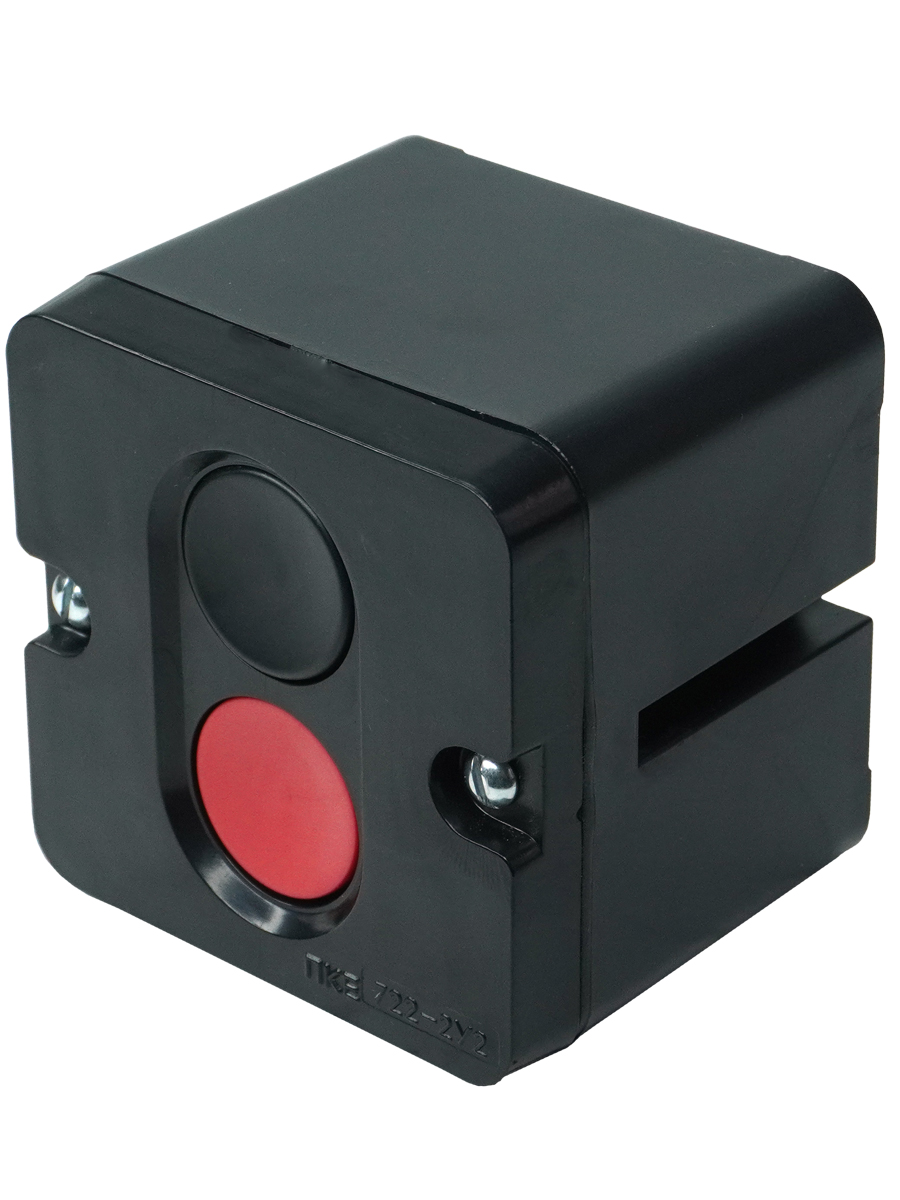 ПКЕ 722 У2, 10А, 660В, чёрный и красный цилиндр, накладной, IP54  (ЭТ)