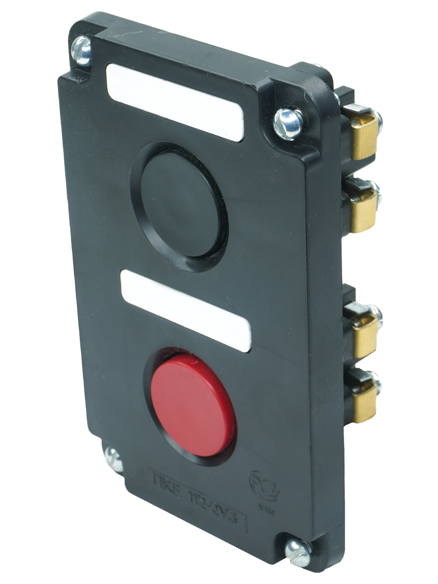 ПКЕ 112-2 У3, 10А, 660В, 2 элемента, чёрный и красный цилиндр, в нишу, IP40  (ЭТ)